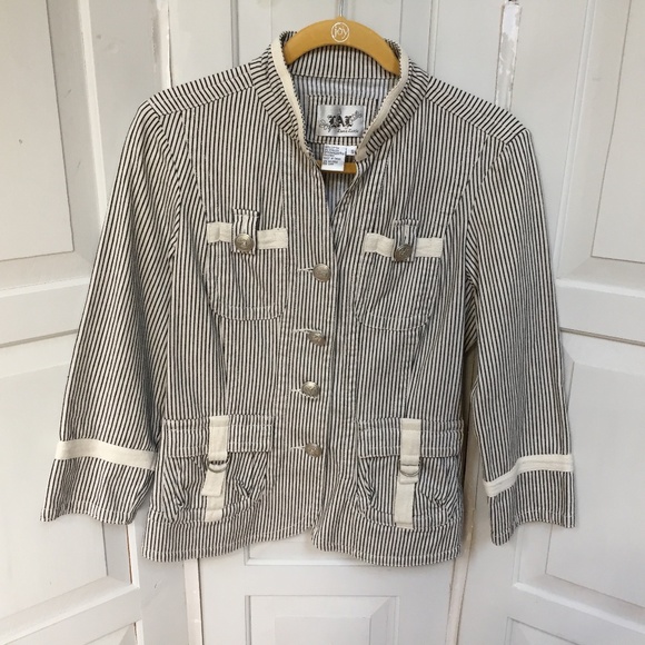 Live a Little Striped Blazer Jacket - Picture 1 of 13